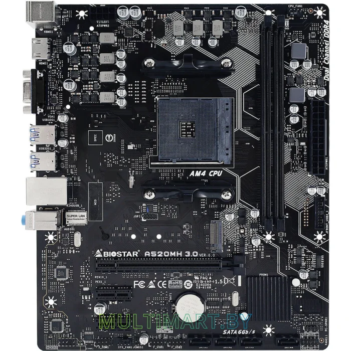 Материнская плата Biostar A520MH 3.0 Ver. 6.0